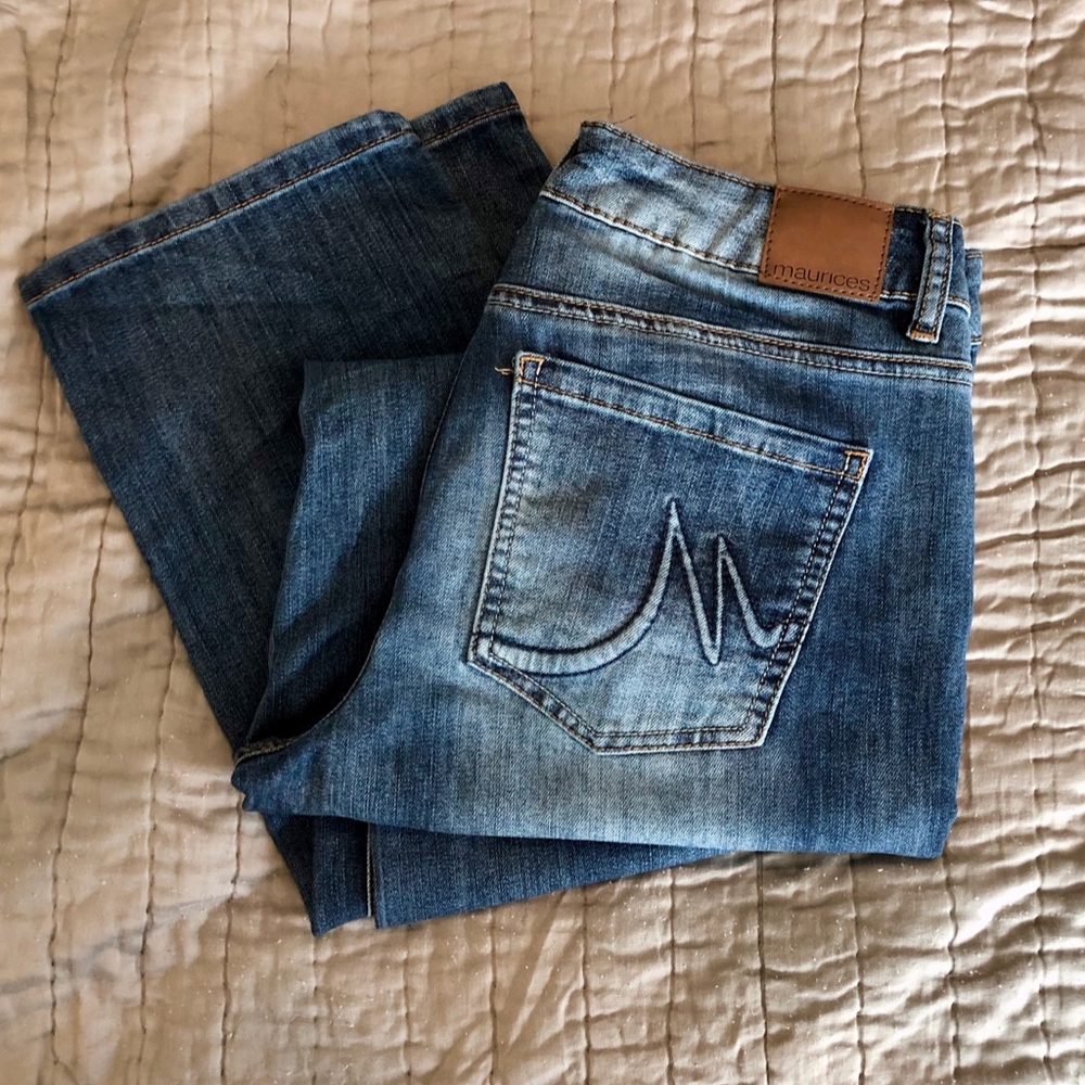 Maurices Faded Boot Cut Jeans